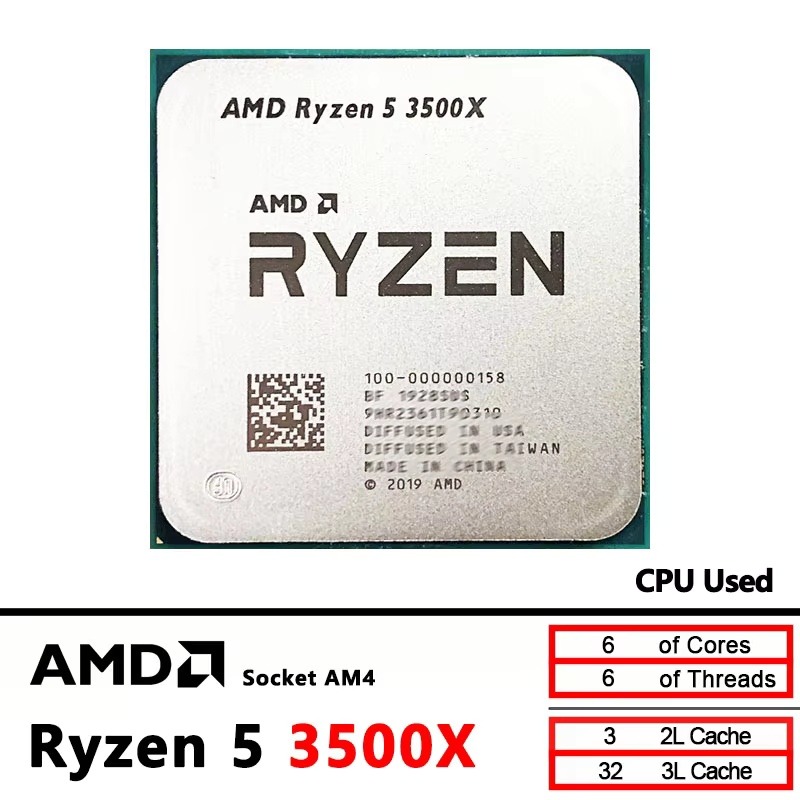 AMD Ryzen 5 3500X 3.6GHz 6コア 7 - Esports Gaming Pc Build のレビューと価格